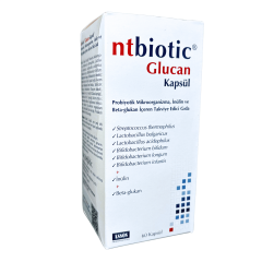 Ntbiotic B Glukan Kapsül Probiyotik Mikroorganizma ve İnülin İçeren Takviye Edici Gıda