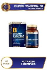 B Complex Vitamin 60 Kapsül B1, B2, B3, B5, B6, B12, Biotin