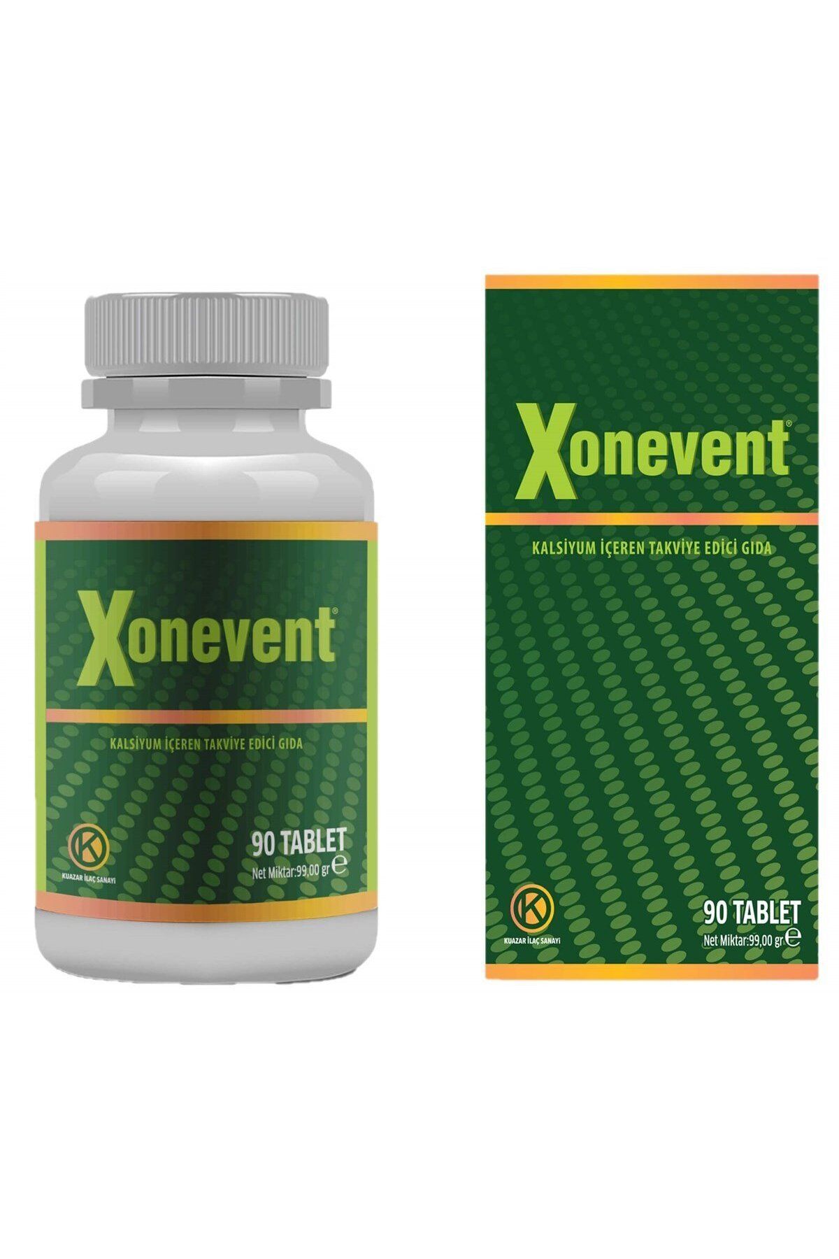 Xonevent Kalsiyum, Magneyum, D3, Lizin, Bor 90 Tablet