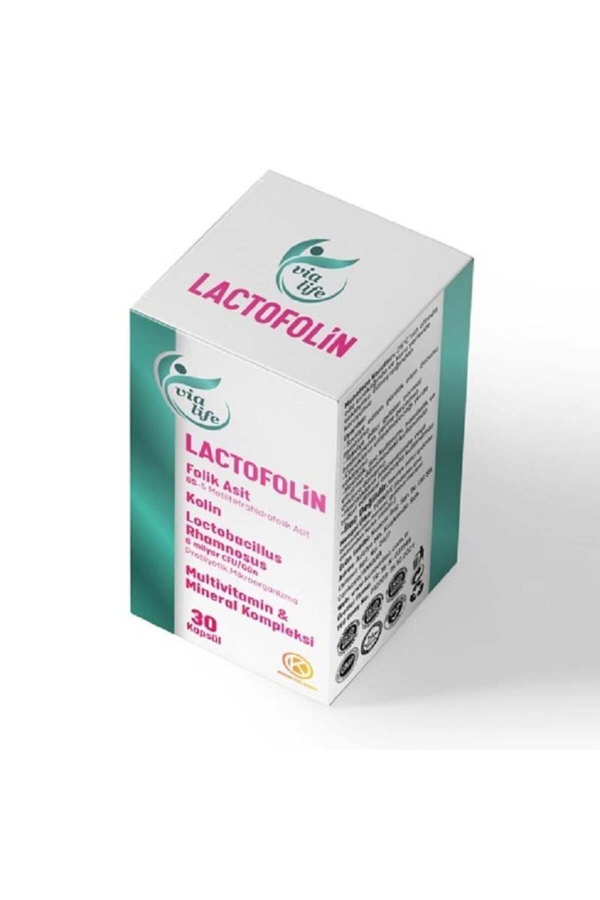 Lactofolin Folik Asit, Kolin, Probiyotik, Multivitamin 30 Kapsül