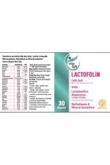Lactofolin Folik Asit, Kolin, Probiyotik, Multivitamin 30 Kapsül
