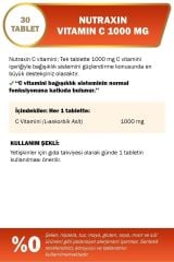 C Vitamin 1000 Mg - C Vitamini Deposu Zaman Salınımlı 30 Tablet